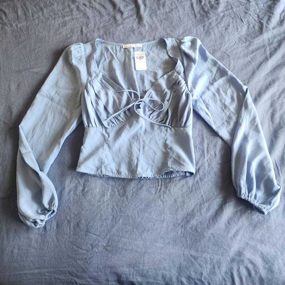 Abercrombie & Fitch Light Blue Blouse